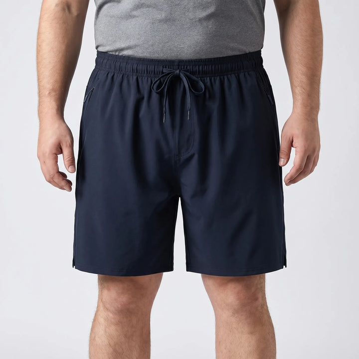 Plus Size Athletic Drawstring Shorts - Julian