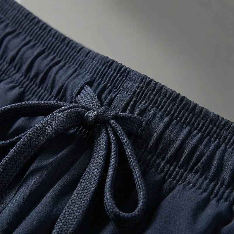 Plus Size Athletic Drawstring Shorts - Julian
