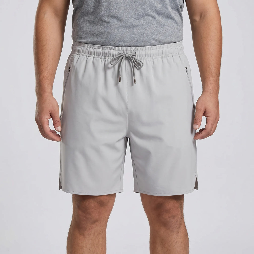 Plus Size Athletic Drawstring Shorts - Julian