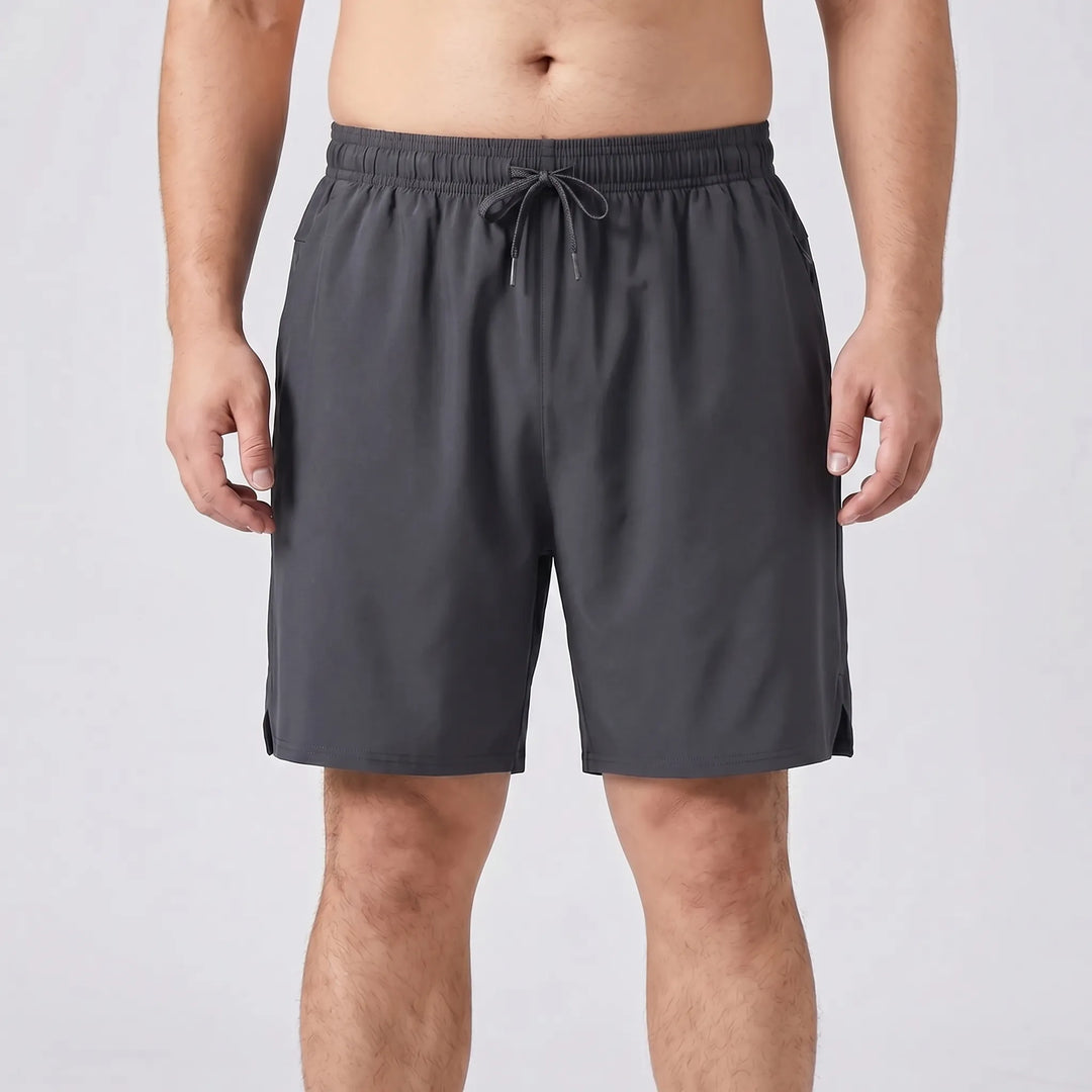 Plus Size Athletic Drawstring Shorts - Julian