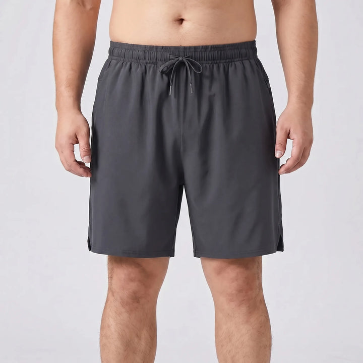 Plus Size Athletic Drawstring Shorts - Julian