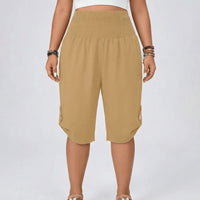 Plus Size Cropped Straight Leg Pants - Gladys