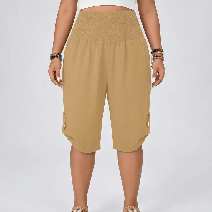 Plus Size Cropped Straight Leg Pants - Gladys