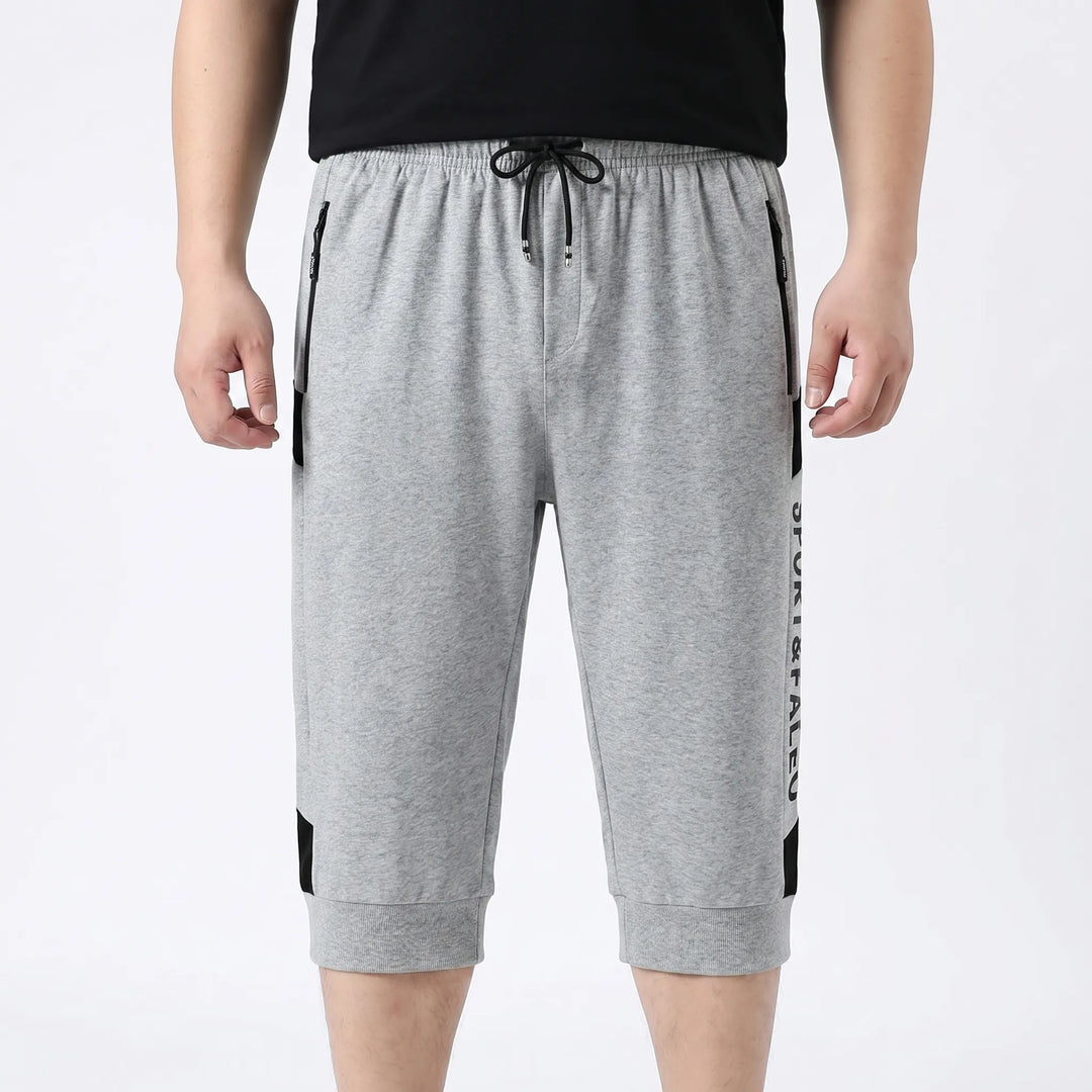 Plus Size Elastic Waist Sport Shorts - Randal