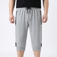 Plus Size Elastic Waist Sport Shorts - Randal