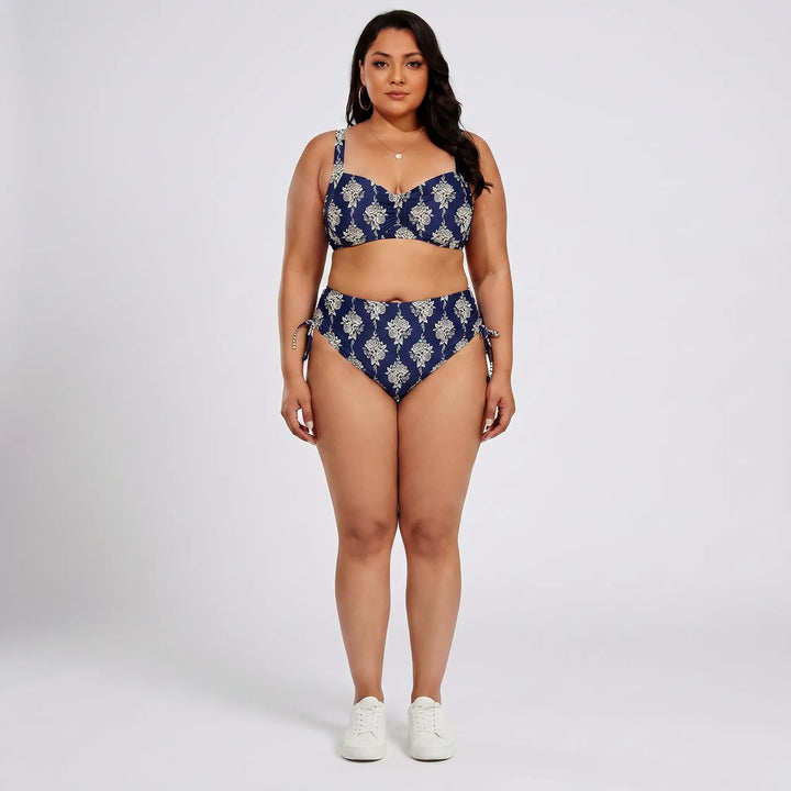 Plus Size High-Waist Bikini Set - Amanda