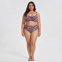 Plus Size High-Waist Bikini Set - Amanda