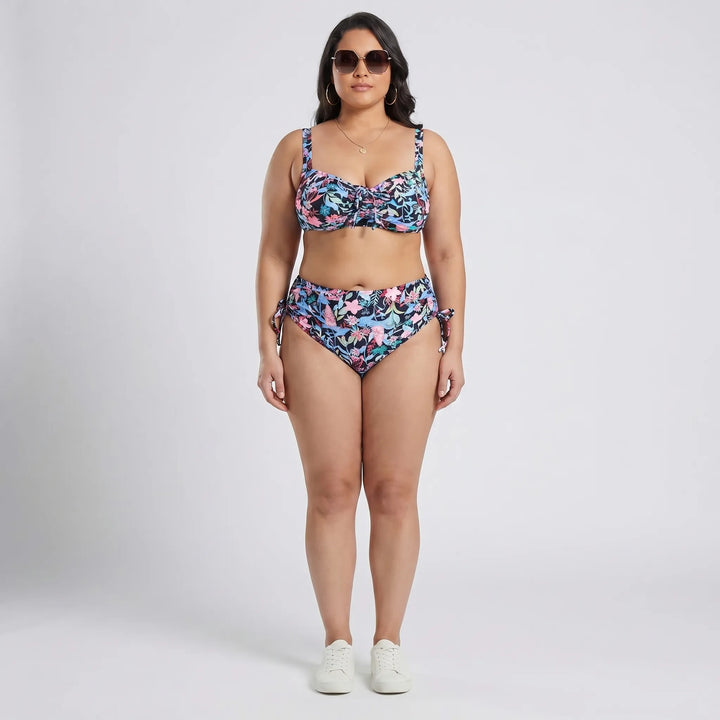 Plus Size High-Waist Bikini Set - Amanda