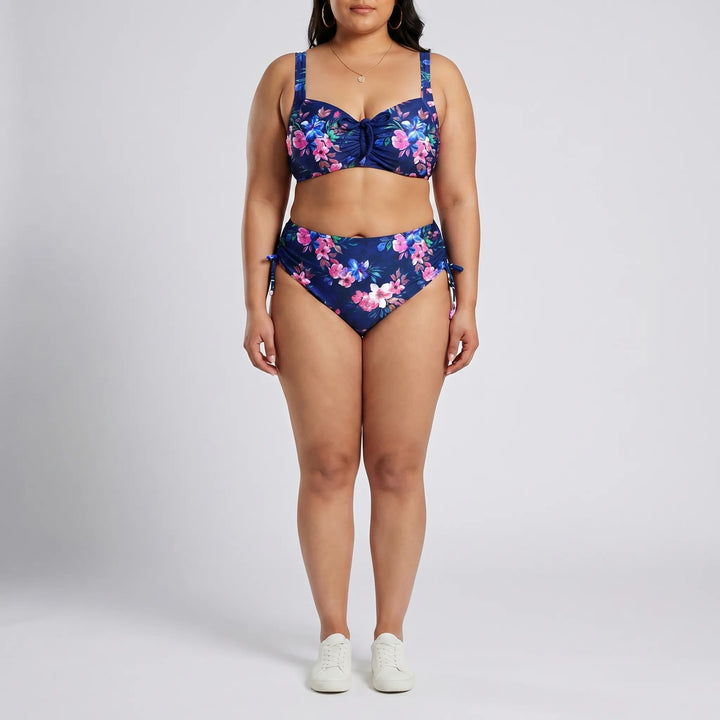 Plus Size High-Waist Bikini Set - Amanda