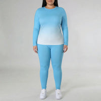 Plus Size Long Sleeve Lounge Suit - Lindsay