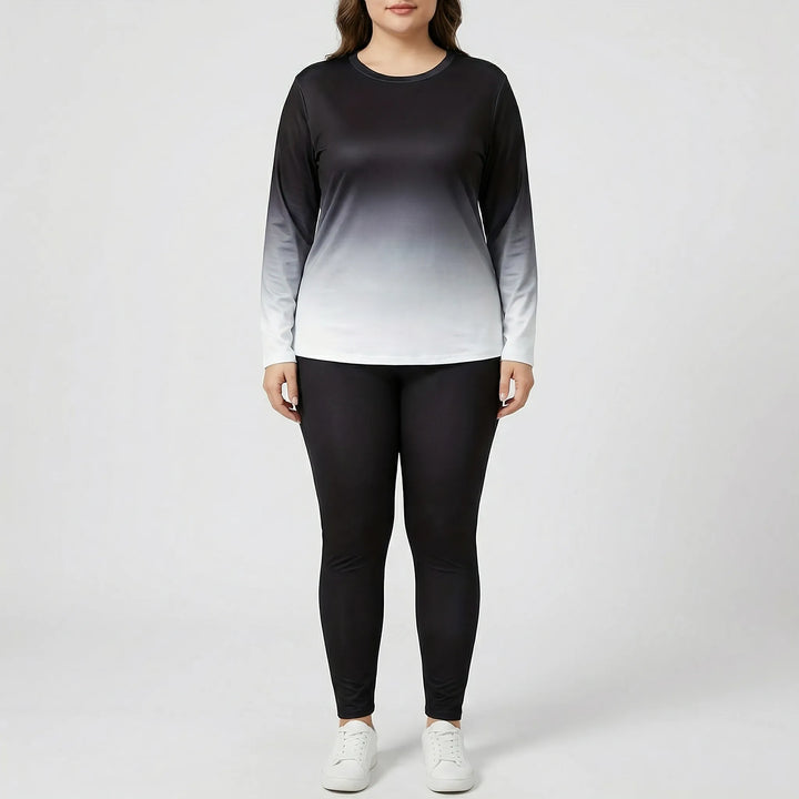 Plus Size Long Sleeve Lounge Suit - Lindsay