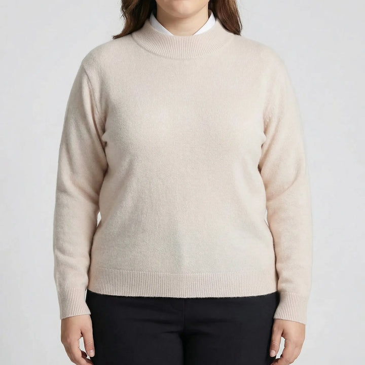 Plus Size Long Sleeve Sweater - Delia