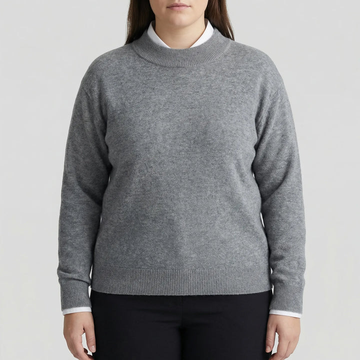 Plus Size Long Sleeve Sweater - Delia