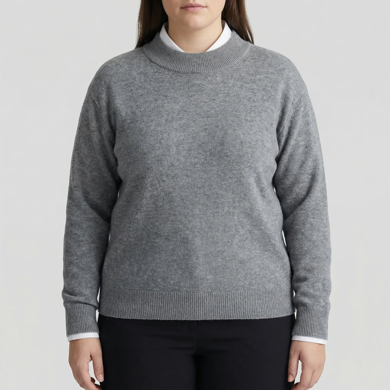 Plus Size Long Sleeve Sweater - Delia