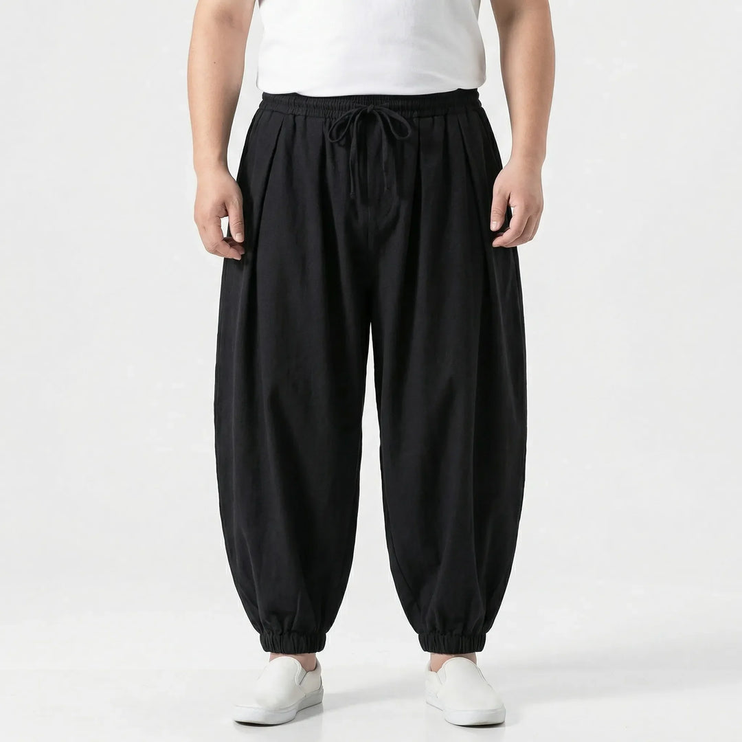 Plus Size Loose Harem-Style Trouser - Leon