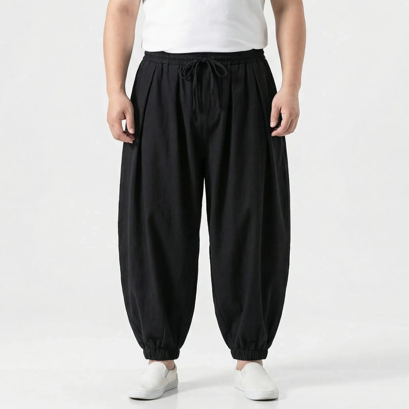 Plus Size Loose Harem-Style Trouser - Leon