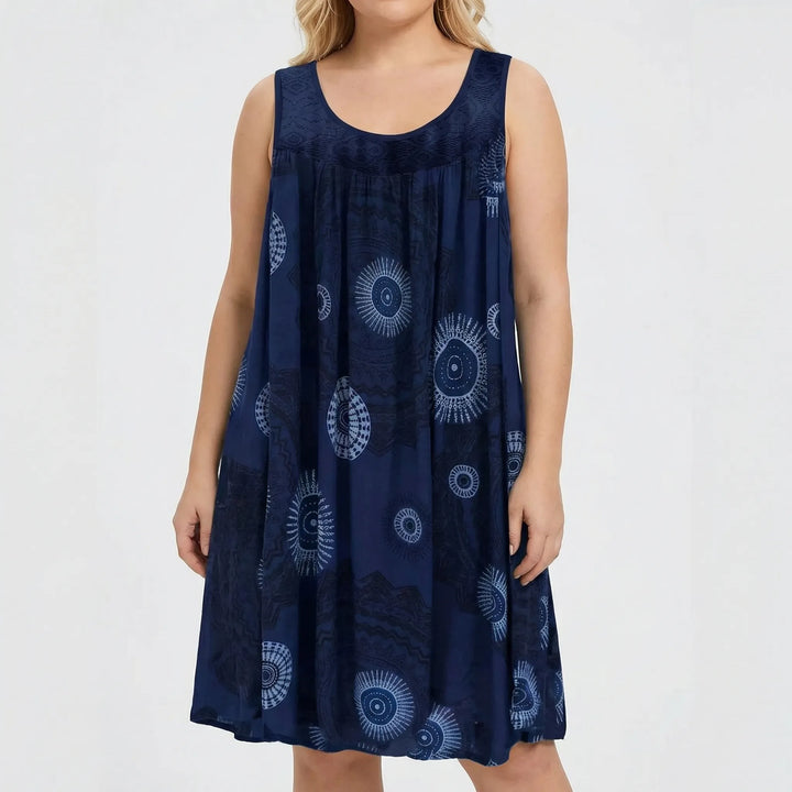 Plus Size Printed Beach Dress - Christie