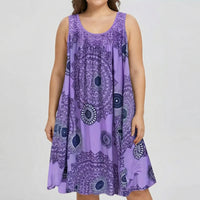 Plus Size Printed Beach Dress - Christie