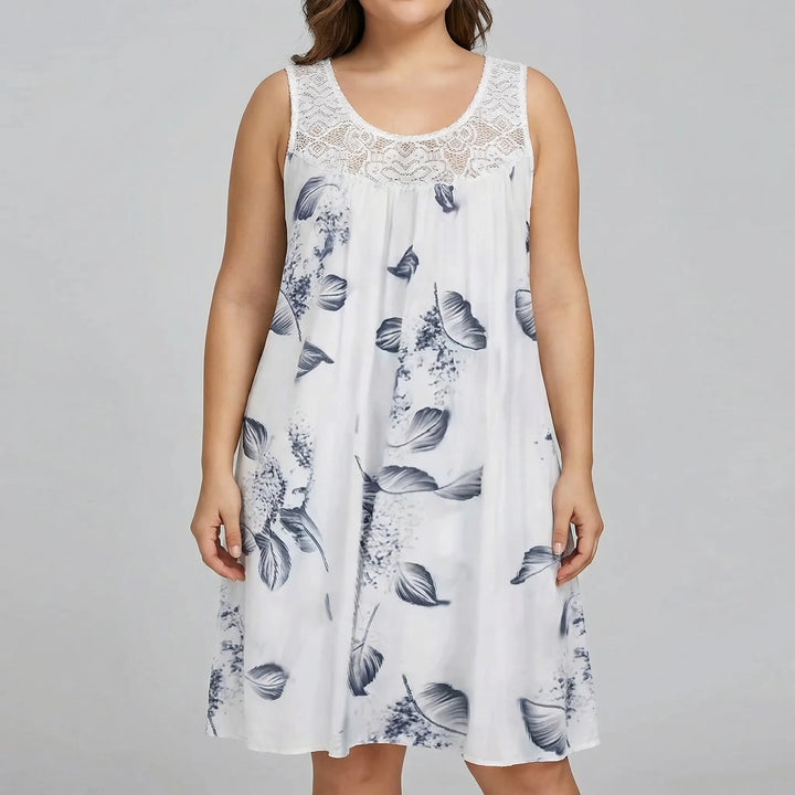 Plus Size Printed Beach Dress - Christie