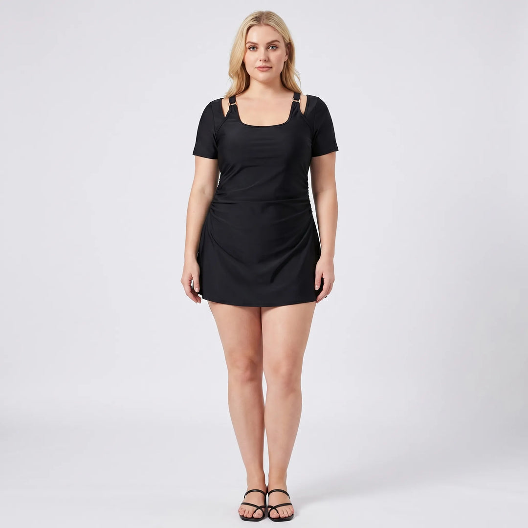 Plus Size Skirted Swimsuit Set - Sally