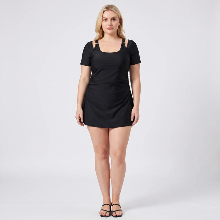Plus Size Skirted Swimsuit Set - Sally