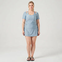 Plus Size Skirted Swimsuit Set - Sally