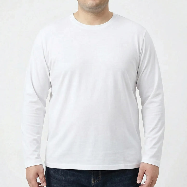 Plus Size Slim Fit Long Sleeve Tee For Men - Kurt