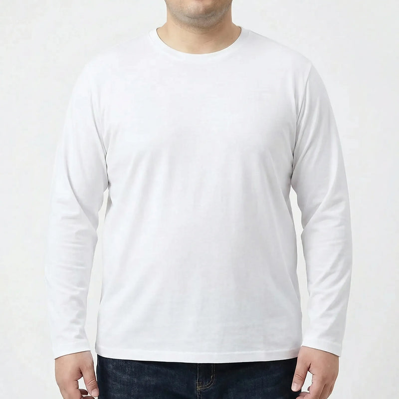 Plus Size Slim Fit Long Sleeve Tee For Men - Kurt