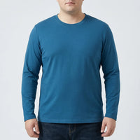 Plus Size Slim Fit Long Sleeve Tee For Men - Kurt