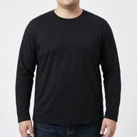 Plus Size Slim Fit Long Sleeve Tee For Men - Kurt