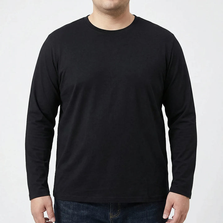 Plus Size Slim Fit Long Sleeve Tee For Men - Kurt
