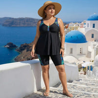 Plus Size Tankini With Bike Shorts - Danielle