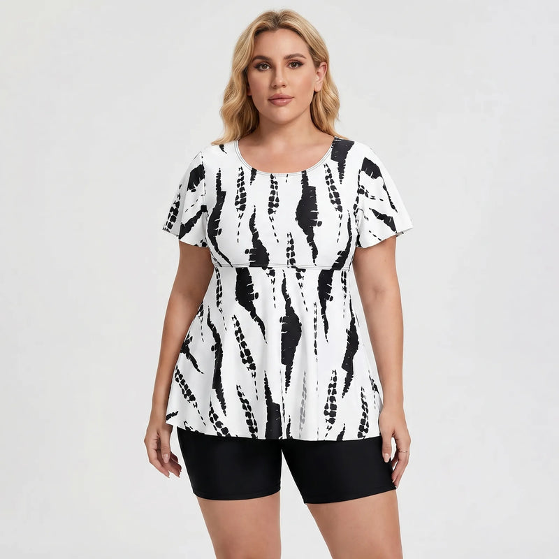 Plus Size Two-Piece Swimsuit Set - Catherine