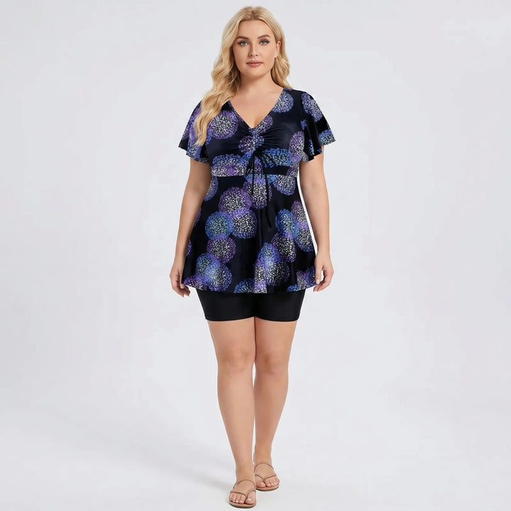 Plus Size Two-Piece Swimsuit Set - Catherine