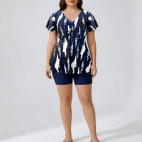 Plus Size Two-Piece Swimsuit Set - Catherine