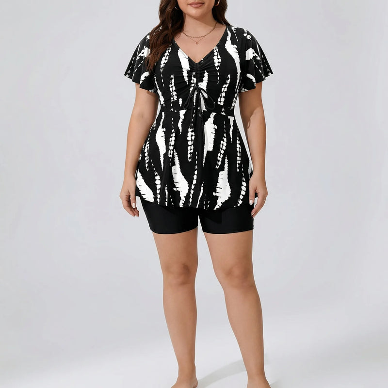 Plus Size Two-Piece Swimsuit Set - Catherine