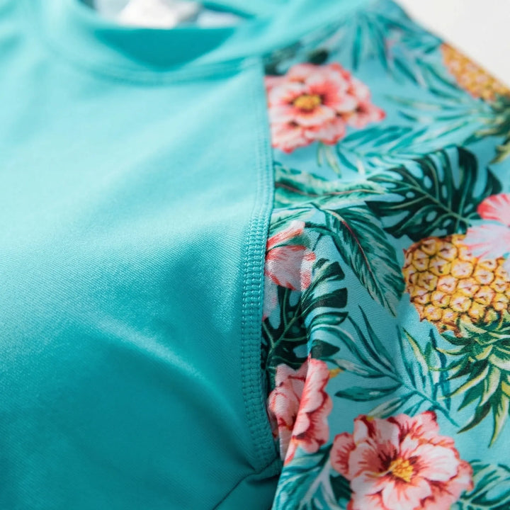 Plus Size Two-Piece Swimwear With Shorts - Geraldine