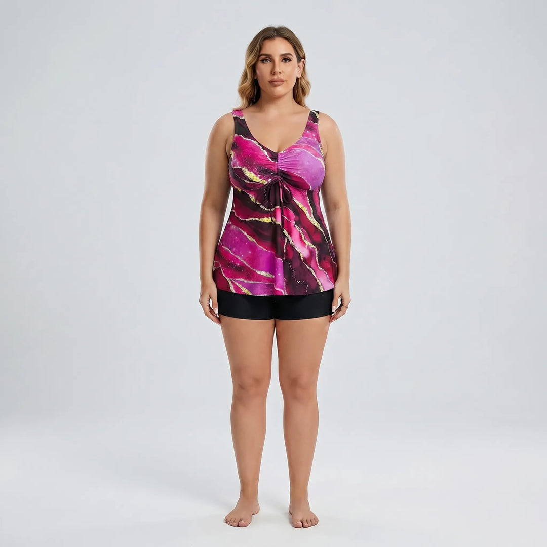 Plus Size Two Piece Swimsuit - Robin