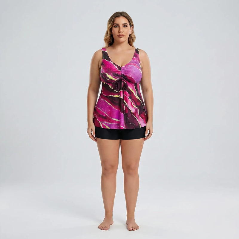 Plus Size Two Piece Swimsuit - Robin