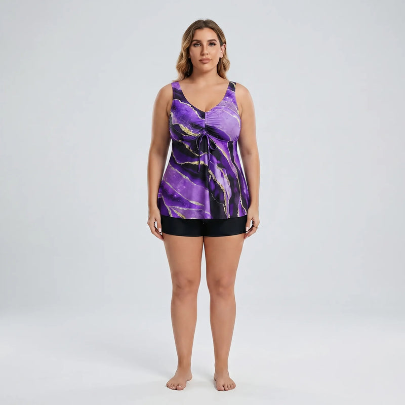 Plus Size Two Piece Swimsuit - Robin