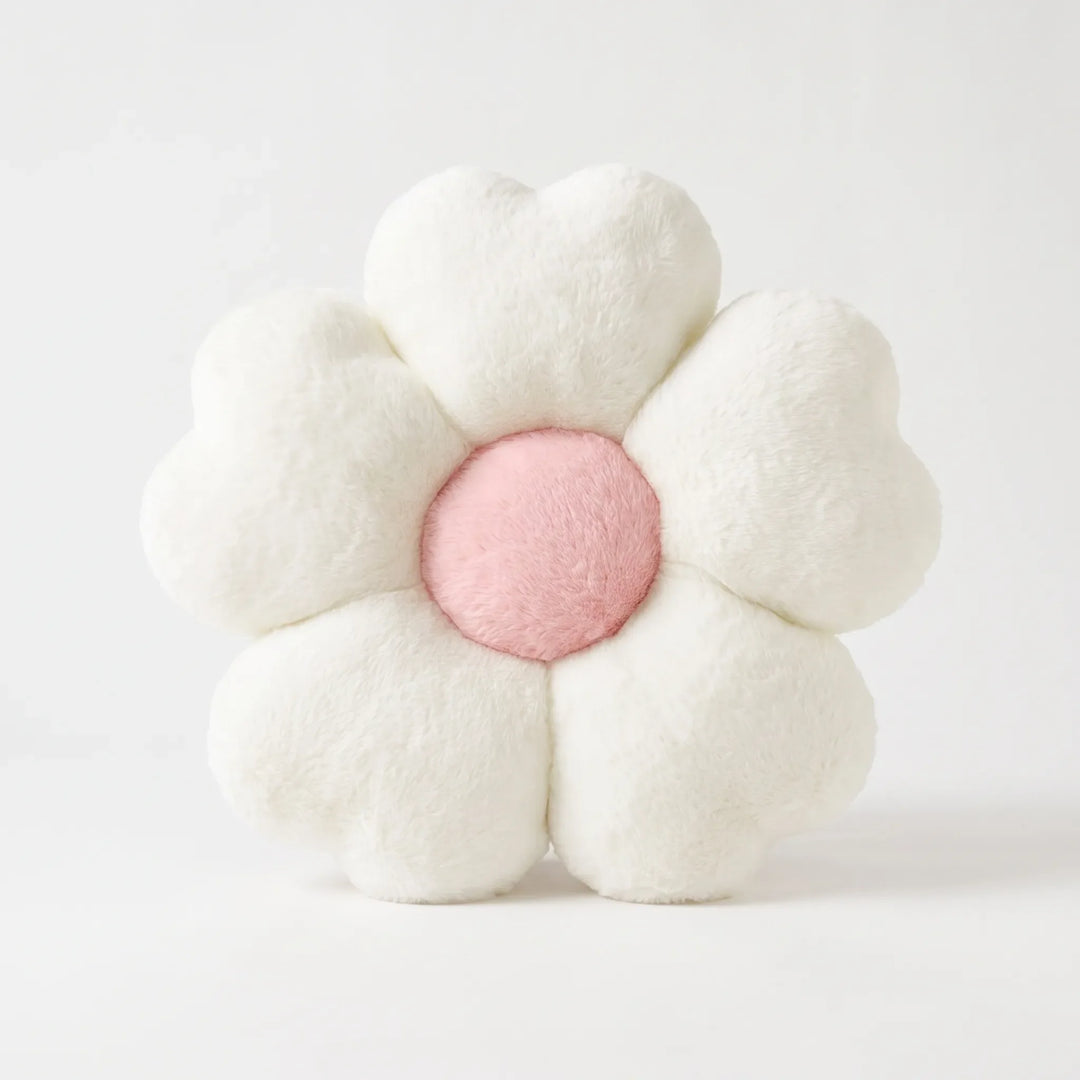 Plush Flower-Shaped Throw Cushion - PetalPlump