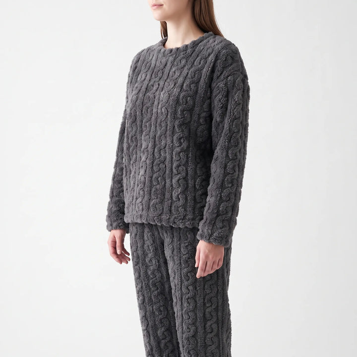 Plush Long Sleeve Pyjama Set - Rosemarie