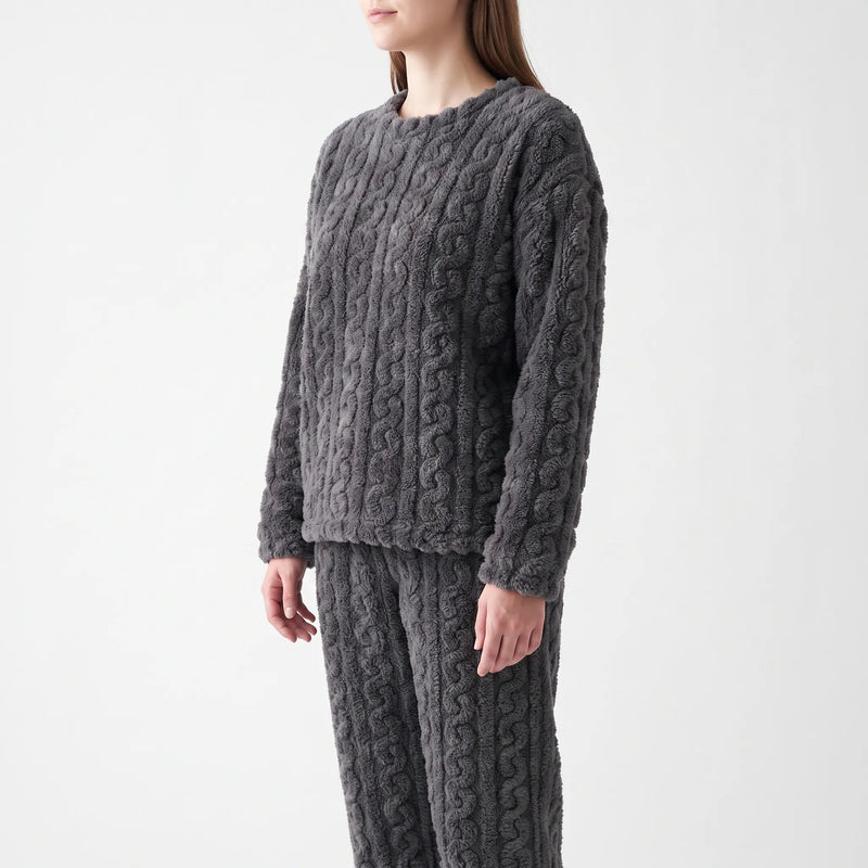 Plush Long Sleeve Pyjama Set - Rosemarie