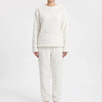 Plush Long Sleeve Pyjama Set - Rosemarie