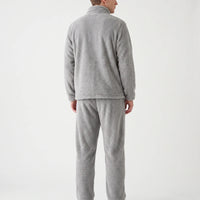 Plush Zip-Up Mens Pyjama Set - Irvin