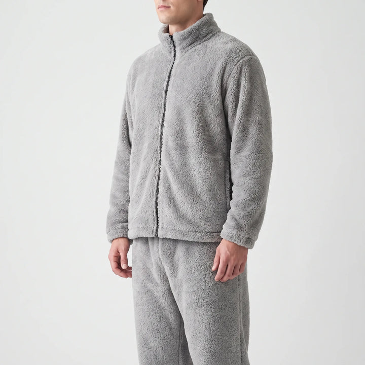Plush Zip-Up Mens Pyjama Set - Irvin