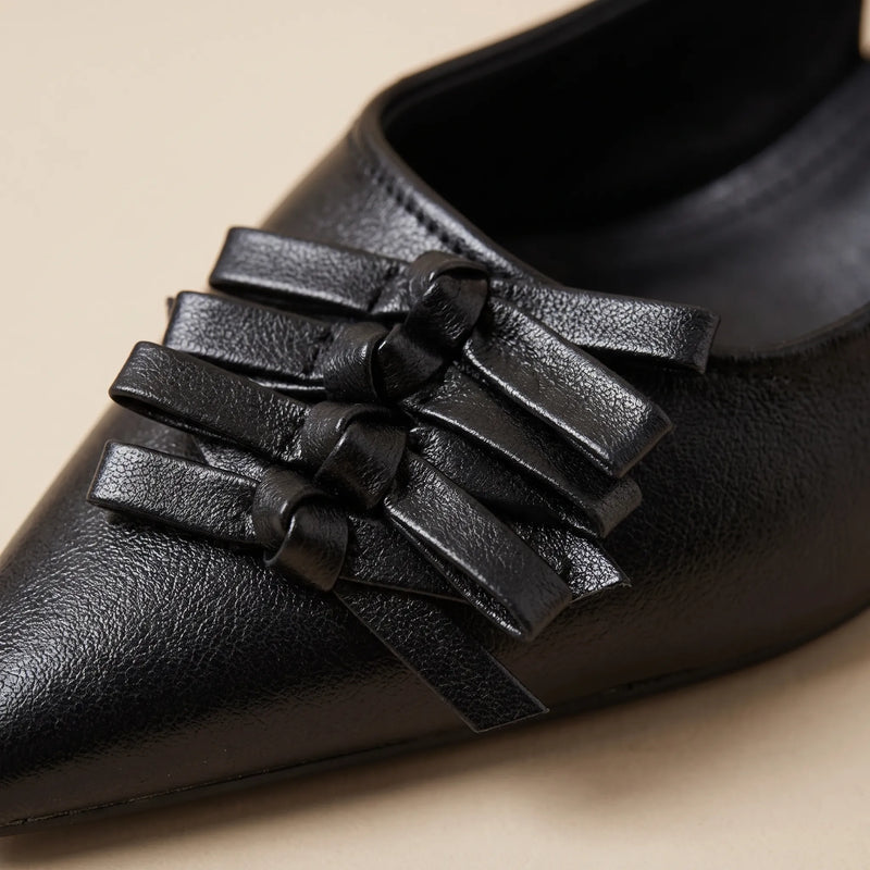 Pointed Toe Slingback Heels - Kristina