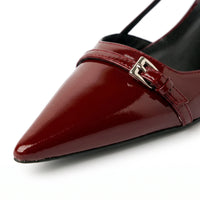 Pointed Toe Slingback Heels - Victoria