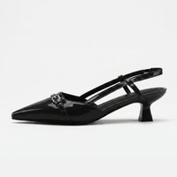 Pointed Toe Slingback Heels - Victoria