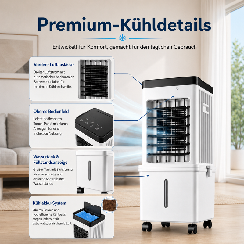 Portable Evaporative Air Cooler - Nordos